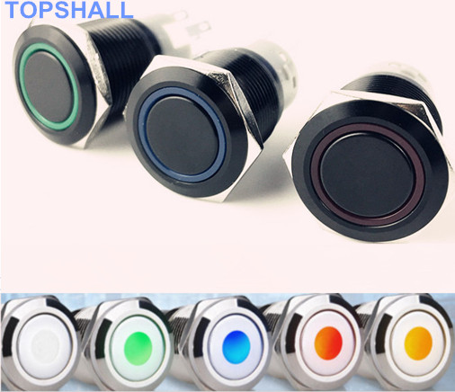 带灯金属按键开关 带灯金属按键开关