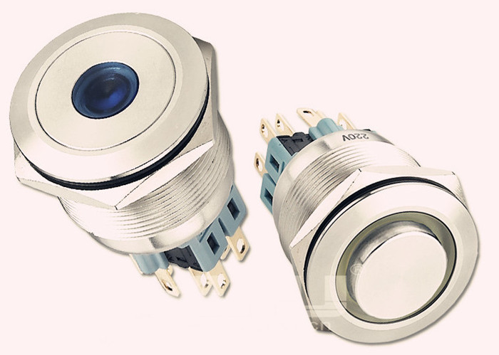 30mm带灯金属按钮