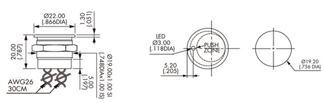 不锈钢压电开关 不锈钢压电开关