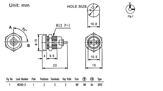 微型钥匙开关 微型钥匙开关