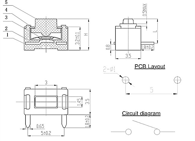 6mm轻触开关 6mm轻触开关