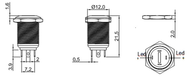 金属按键开关 金属按键开关