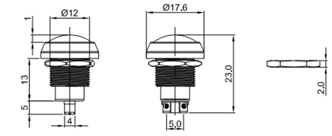 防水金属开关按钮