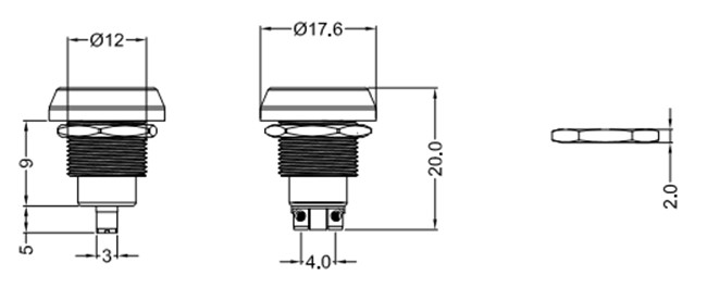 12mm金属按钮 12mm金属按钮