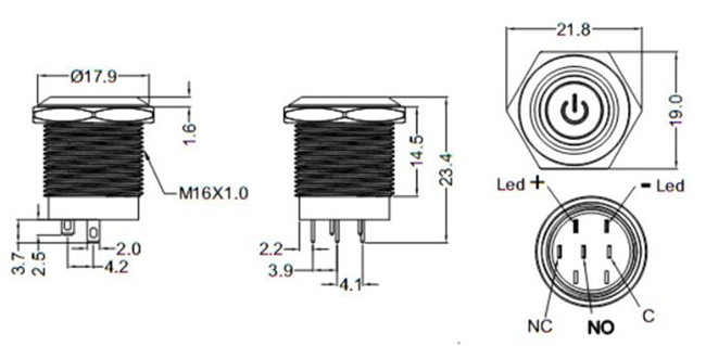 不锈钢按钮 不锈钢按钮