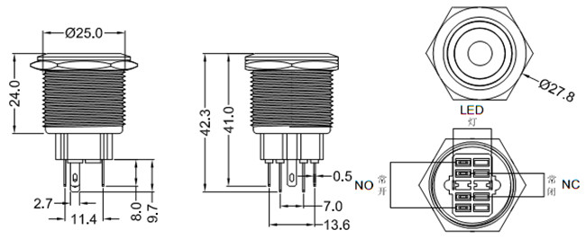 25mm带灯xk星空体育
